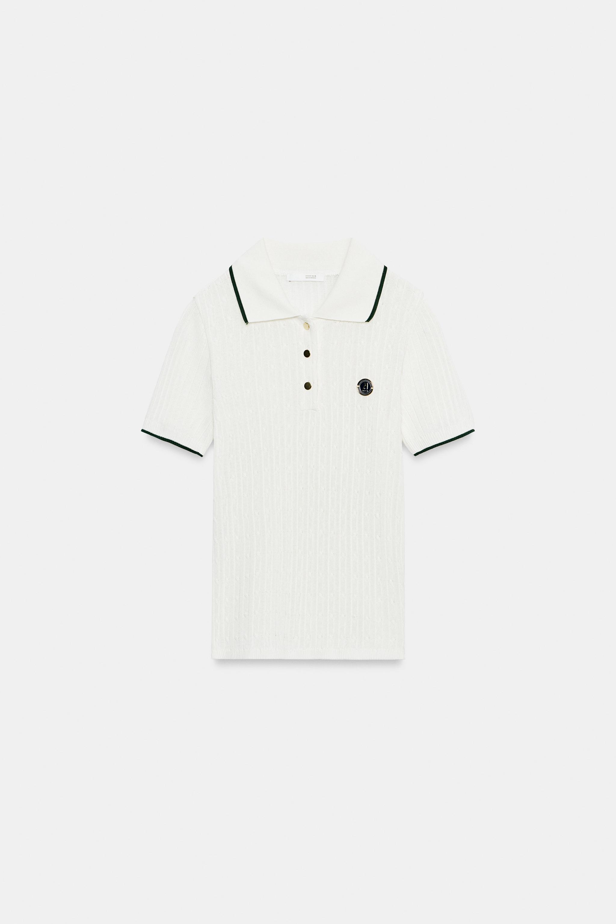 POLO CANNELÉ CONTRASTE ZA